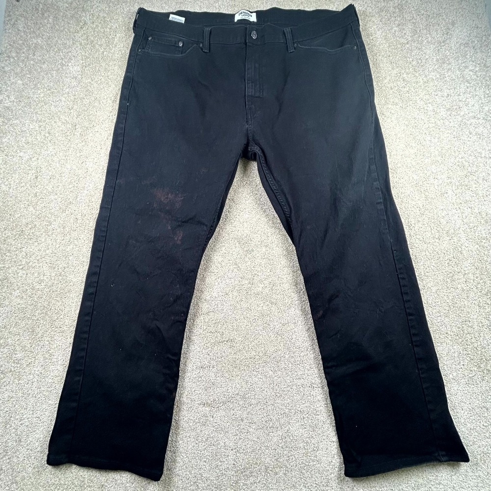 Denizen From Levi's 285 Relaxed Fit Jeans Mens 42x30 Black Denim Straight Leg